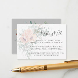 Blush Pink Hochzeitskarte zum Wohlfühlen Begleitkarte