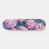 Blush Pink Hydrangeas Bloral Skateboard (Horizontal)