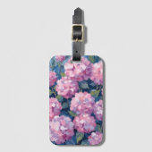 Blush Pink Hydrangeas Floral Gepäckanhänger (Vorderseite Vertikal)