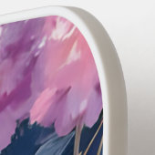 Blush Pink Hydrangeas Floral Pickleball Schläger (Linke Seite)