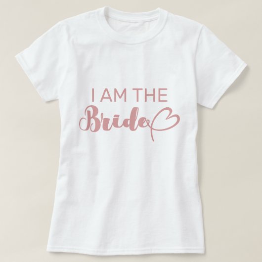 Blush Pink I Be Bride Bachelorette Group Party T-Shirt (Design vorne)