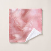 Blush Pink Imitate Fur Badhandtuch Set (Waschlappen)