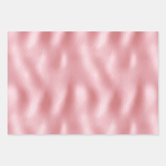 Blush Pink Imitate Fur Geschenkpapier Set (Vorderseite 2)