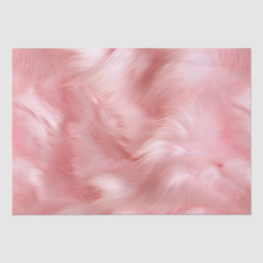 Blush Pink Imitate Fur Seidenpapier (Vorderseite)
