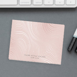 Blush Pink Imitate Rose Gold Klassik Glam Friseuri Post-it Klebezettel
