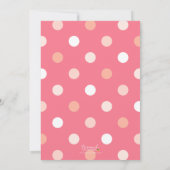 Blush Pink Imitats Gold Balloons jedes Alter Gebur Einladung (Rückseite)