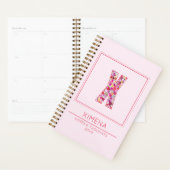 Blush Pink Initial Name Letter X Planer (Anzeige)