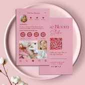 Blush Pink Instagram Business Card Visitenkarte