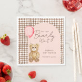 Blush Pink kann die Mädchen-Babydusche frühzeitig  Serviette (Beispiel)