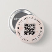 Blush Pink Kaufen Sie ihr einen Schuss, den sie am Button (Vorne & Hinten)