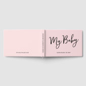 Blush Pink Keepake Script Baby Book for Mother Gästebuch (Voll)