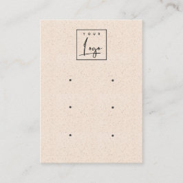 Blush Pink Keramik Textur 3 Earing Display Logo Visitenkarte