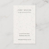 Blush Pink Keramik Textur Button Display Logo Visitenkarte (Rückseite)