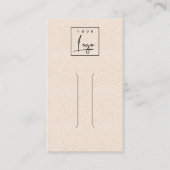Blush Pink Keramik Textur Button Display Logo Visitenkarte (Vorderseite)