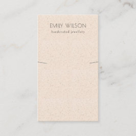 Blush Pink Keramik Textur Nekklace Band Display Visitenkarte