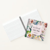 Blush Pink Kind Herzzergehen mit Namen Notizblock (Innenseite)