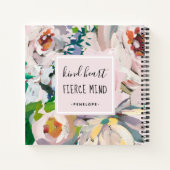 Blush Pink Kind Herzzergehen mit Namen Notizblock (Rückseite)