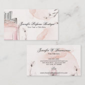 Blush Pink Klasse Parfüm Essenzielle Öle Visitenkarte (Vorne/Hinten)