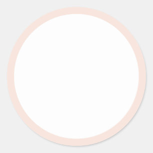 Blush Pink Klassischer Rundaufkleber Runder Aufkleber