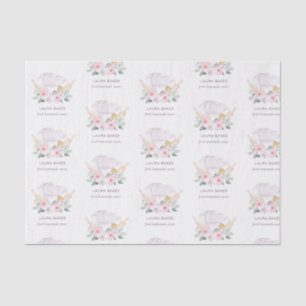 Blush Pink Koch Hat Catering Bloral Roller Seidenpapier