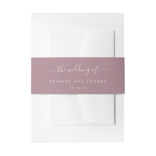 Blush-Pink-Koordinate Hochzeit Einladungsbanderole
