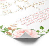 Blush Pink Kürbis Spate night diapers game Poster (Ecke)