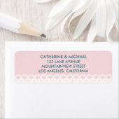 Blush Pink Lace Pattern Elegante klassische Hochze (Insitu)