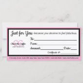 Blush Pink Leopard Lash Schönheitsgeschenk (Rückseite)