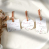 Blush Pink Liebe ist in Bloom Wildblume Vielen Dan Geschenkanhänger