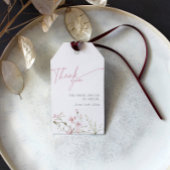 Blush Pink Liebe ist in Bloom Wildblume Vielen Dan Geschenkanhänger