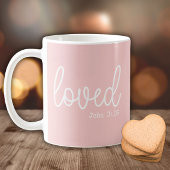 Blush Pink Liebe Zitat minimalistisch Kaffeetasse