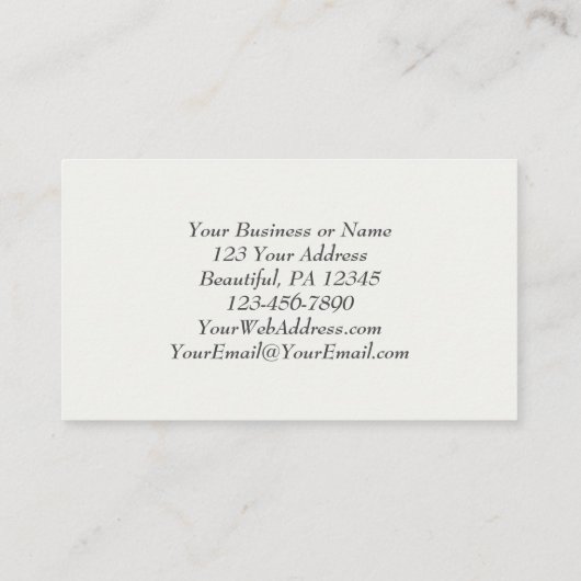 Blush Pink Lila Einfache Christliche Hochzeit mit Visitenkarte (Rückseite)