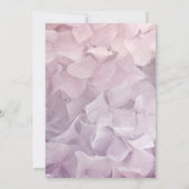 Blush Pink Lila Hydrangea Summer Garden Wedding Einladung (Rückseite)