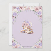 Blush Pink Lilac Brautparty Tee Einladung (Rückseite)