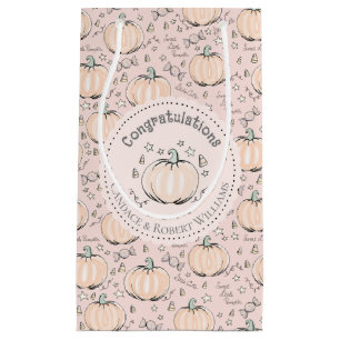 Blush Pink Little Pumpkin Baby Gratulation Kleine Geschenktüte