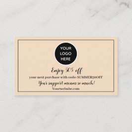 Blush-Pink-Logo Danke, dass Sie sich für den Bonus Treuekarte