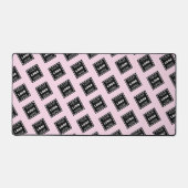 Blush-Pink-Logo-Muster Schreibtischunterlage (Vorderseite)