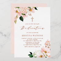 Blush Pink Magnolia und Hydrangea Baby Dedication