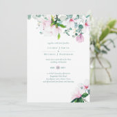 Blush Pink Magnolia Wedding (Stehend Vorderseite)