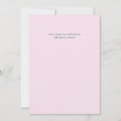 Blush Pink Magnolia Wedding (Rückseite)