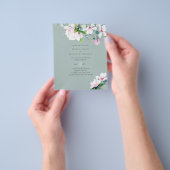 Blush Pink Magnolia Wedding Flyer (Gruppe)