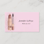 Blush Pink Make up Artist Visitenkarte (Vorderseite)