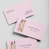 Blush Pink Make up Artist Visitenkarte
