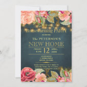 Blush Pink Marine Saitenleuchten Party Einladung (Vorderseite)