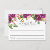 Blush Pink & Marsala Florenz Abendessen Karte (Vorderseite)