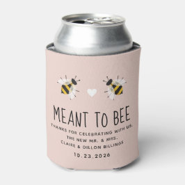 Blush Pink Meant to Bee Can Cooler Dosenkühler