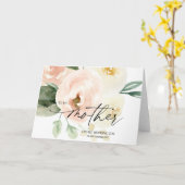Blush Pink meine Mutter Hochzeitstag Geschenk von Karte (Gelbe Blume)