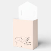 Blush Pink Merci Beaucoup Calligraphy Vielen Dank Geschenkschachtel (Geöffnet)