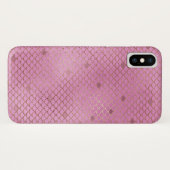 Blush Pink Mermaid Scales Muster Case-Mate iPhone Hülle (Rückseite (Horizontal))