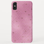 Blush Pink Mermaid Scales Muster Case-Mate iPhone Hülle (Rückseite)